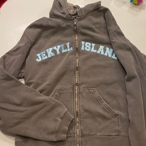 Vintage Jekyll Island Zip up Hoodie